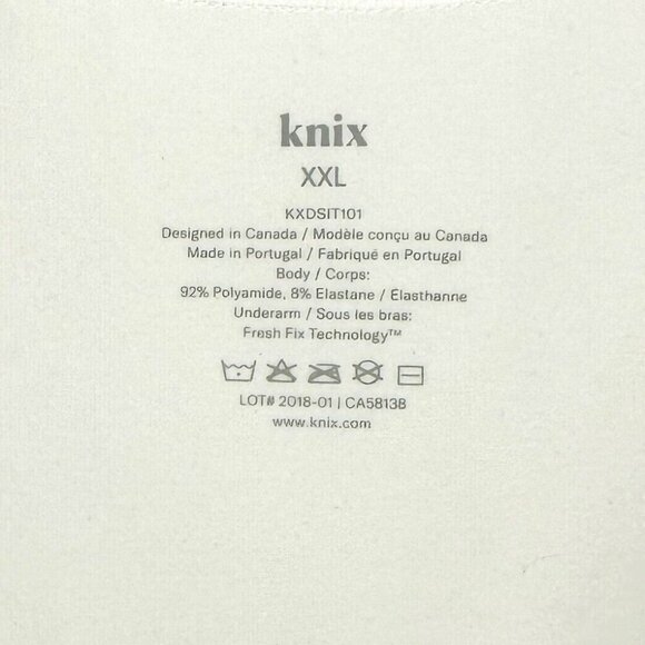 NEW Knix White Don't Sweat it Tee Size XXL T-Shirt - Picture 3 of 4